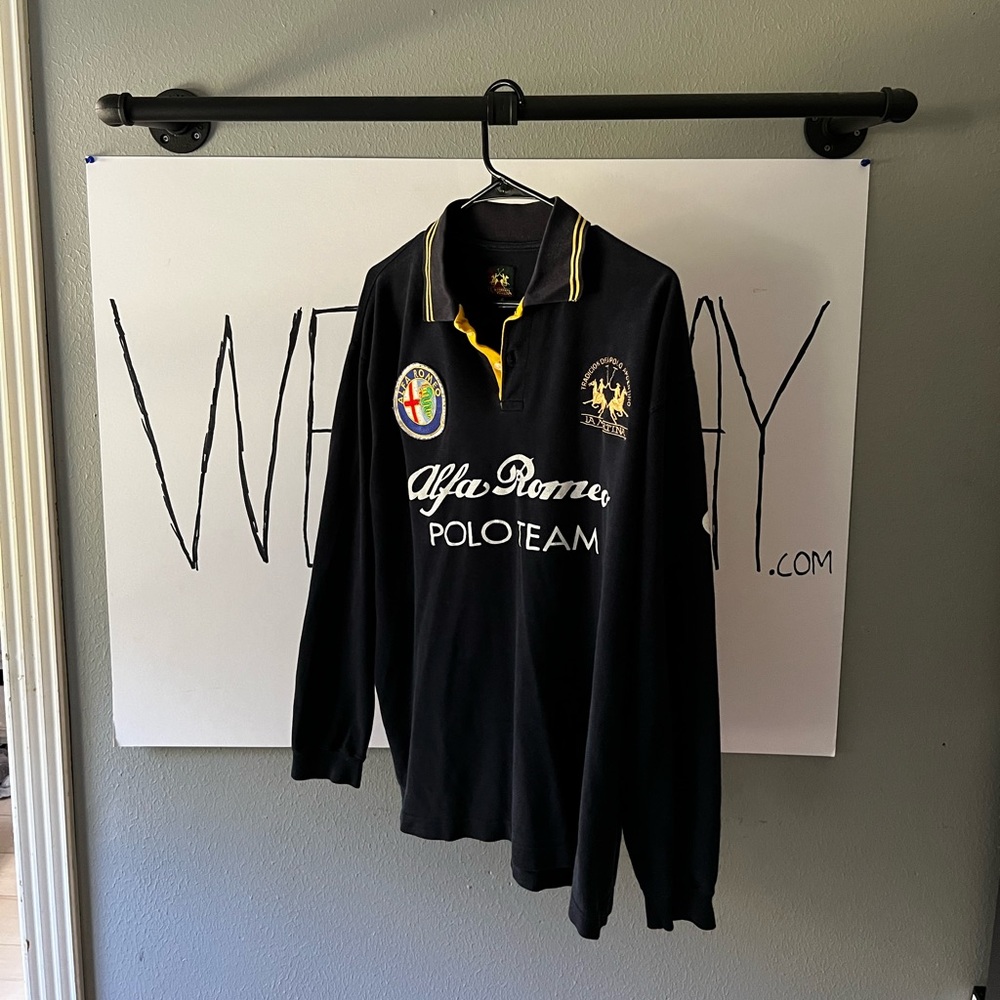 Vintage Alfa Romeo Long Sleeve Polo